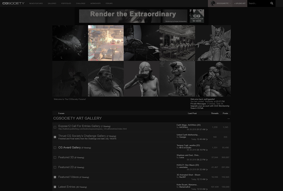 Schirkoa WIP thread is on CGTalk front page – Ishan Shukla
